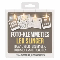 Slinger foto-klemmetjes led licht 10 stuks