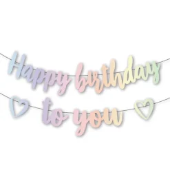 Slinger Happy birthday to you iriserend (2 meter)