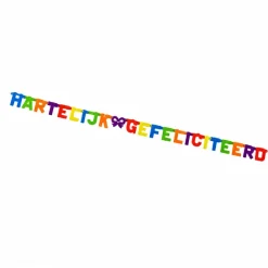 Slinger verjaardag meerkleurig