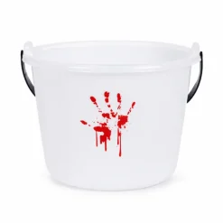 Snoepemmer Halloween hand bloederig wit