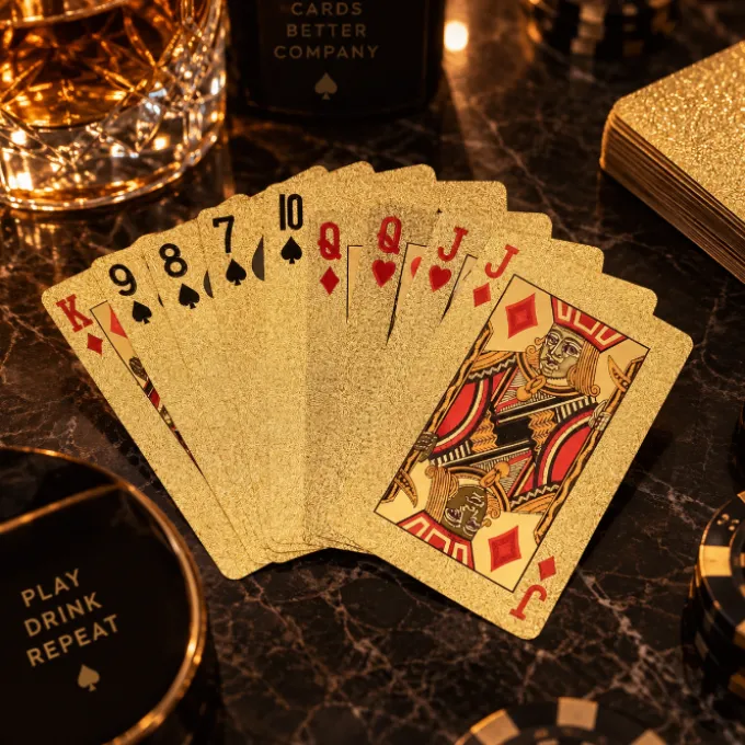 Speelkaarten goud