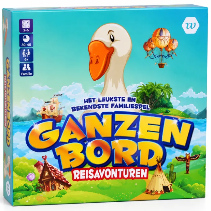 Spel Ganzenbord reisavonturen
