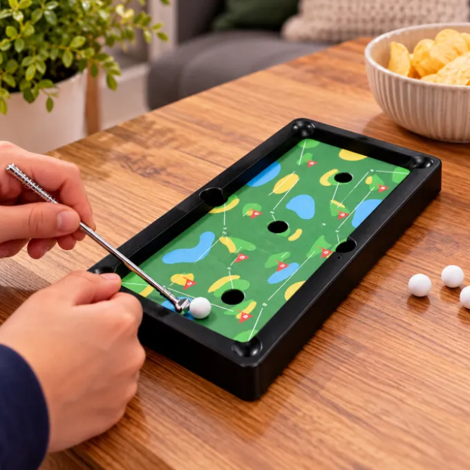 Spel miniature golf groen