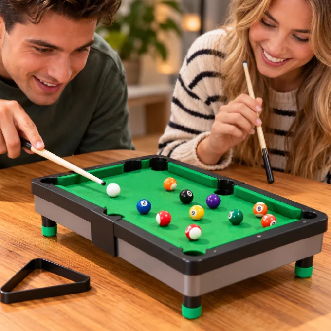 Spel miniature pool tafel