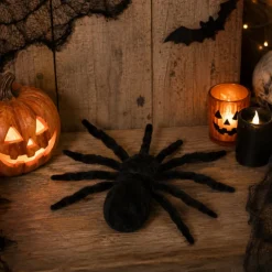 Spin Halloween griezelig zwart
