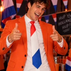 Stropdas Holland rood/wit/blauw