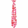 Stropdas kusjes rood/roze