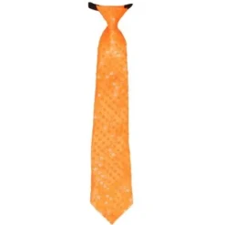 Stropdas pailletten oranje
