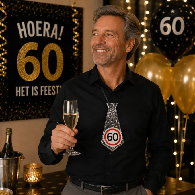 Stropdas verkeersbord 60 jaar