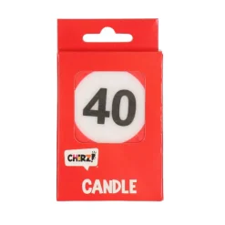 Taartkaarsje verkeersbord 40