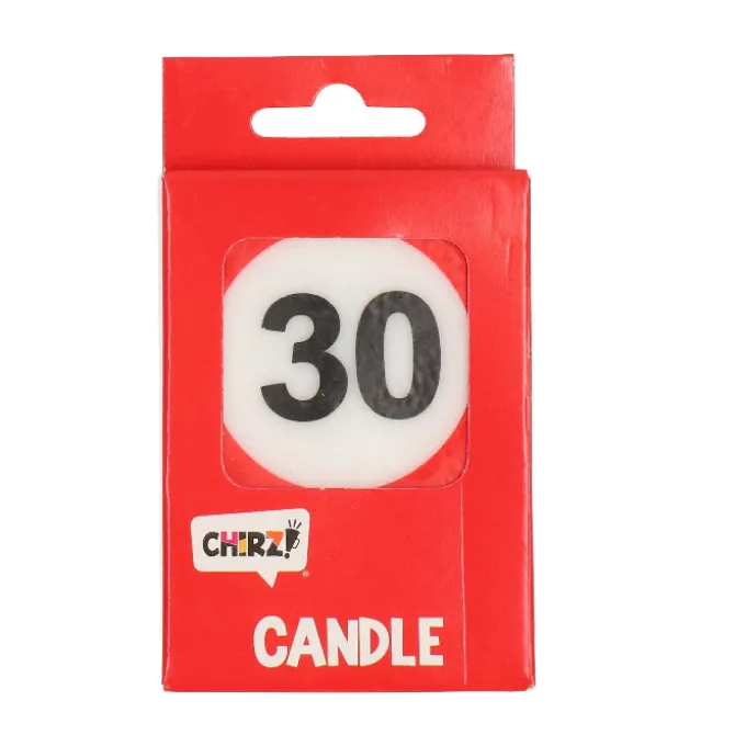 Taartkaarsje verkeersbord 30