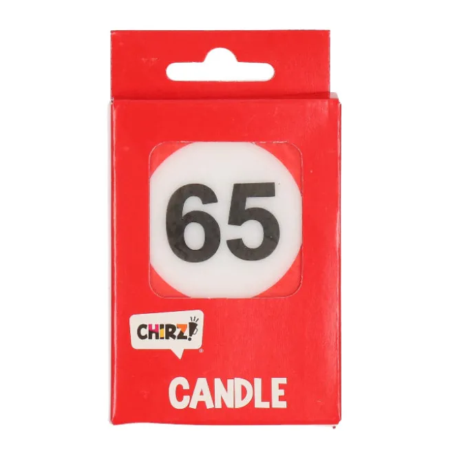 Taartkaarsje verkeersbord 65