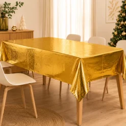 Tafelkleed folie goud 274cm x 137cm