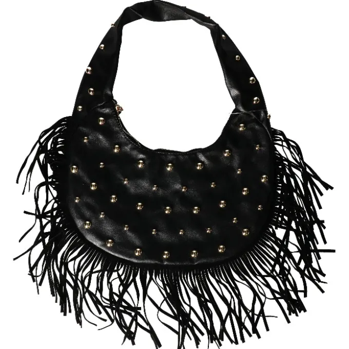 Tas cowboy zwart met studs