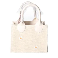 Tas crochet beige