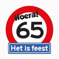 Verkeersbord Hoera 65