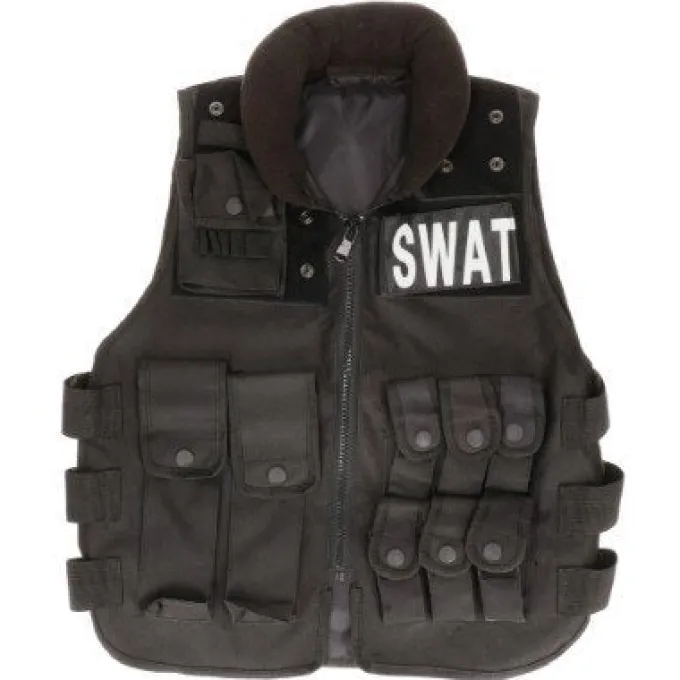Vest SWAT zwart maat L