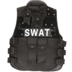 Vest SWAT zwart maat L