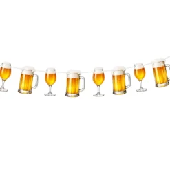 Vlaggenlijn bier - 5 m (30 vlaggen)