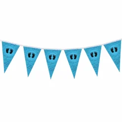 Vlaggenlijn geboorte jongen - 5 m