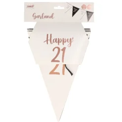Vlaggenlijn Happy 21 - 10 vlaggen