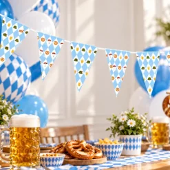 Vlaggenlijn Oktoberfest - 10 m (25 vlaggen)