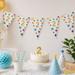 Vlaggenlijn Sterren 2 jaar - 6 meter