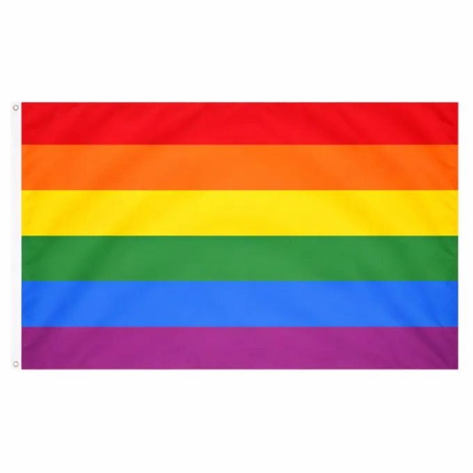 Vlag regenboog - 150 x 90 cm