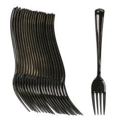 Vorken - herbruikbaar - plastic - zwart - 20 stuks