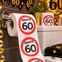 WC rol verkeersbord 60 jaar