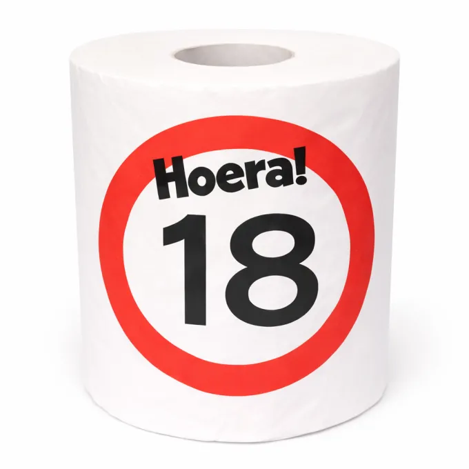 WC rol verkeersbord 18 jaar