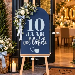 Welkomstbord 10 jaar Vol Liefde